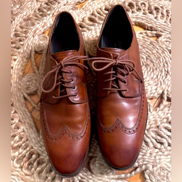 Cole Haan British Tan Leather Warren' Wingtip Oxford 11 - Picture 1 of 7